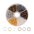 thumbnail image 1 of 1 caja Abierta Anillo cerrado Trenza Anillos Anillos para el cabello Accesorios para el cabello con una caja de almacenamiento (diámetro del anillo de cobre 10 mm), 1 of 7