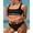 Black, variant on Sociala Bikini Set for Women Two Piece Swimsuits Mid Waisted Adjustable Wide Straps Belt Backless