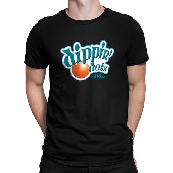 Retro Dippin' Dots Logo Graphic Men's T-shirt Tee - Ice Cream Lovers Graphic Men's T-shirt