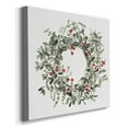 thumbnail image 2 of Holly Farmhouse Wreath I- Gallery Wrapped Canvas, 2 of 9