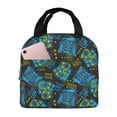 thumbnail image 1 of Fotbe Play Game Bolsa Térmica con Estampado y Forro de Aluminio Grueso Bolsa de Almuerzo con Bolsillo Frontal para Hombres y Mujeres, Ideal para Trabajo, Escuela, 1 of 8