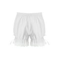 thumbnail image 2 of Sholeno Kids Girls Ruffle Lace Bowknot Dance Shorts Pumpkin Bloomers Pettipant Security Short White 170, 2 of 5
