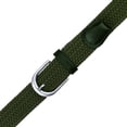 thumbnail image 4 of Falari Men Women Canvas Elastic Fabric Woven Stretch Braided Belt - Olive Large, 4 of 5