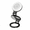Black - With Mirror, variant on Magnetic LED Video Light for Phone, Ultra-Portable Clip-on Fill Light with Adjustable Brightness & Color Temperature, 21.7x5.8cm Slim Panel for Vlogging, Selfies, and Video Conferencing