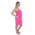 thumbnail image 2 of Womens Wrap, Terry Cotton Cover Up, HOT PINK, Small Medium, 2 of 6