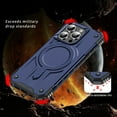 thumbnail image 3 of for iPhone 16 Pro Max Magnetic Case [Support Wireless Charging & Car Mount], Heavy Duty Rugged Shockproof Military Grade Protection Tough Durable Cover for iPhone 16 Pro Max, Blue, 3 of 7