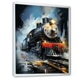 thumbnail image 2 of Designart "Abstract Train Fluid Flow" Modern Floater Framed Wall Art Print, 2 of 7