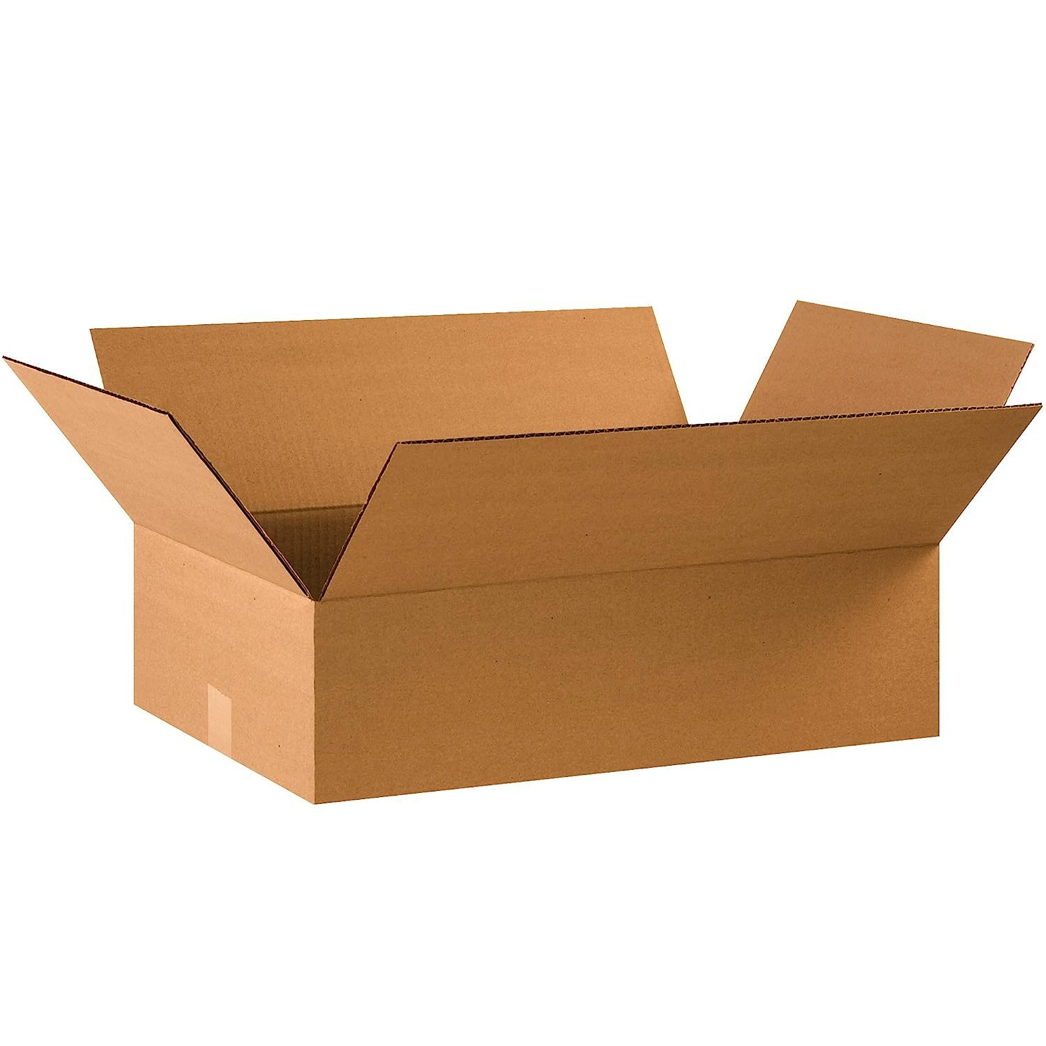 AVIDITI 22x12x6 Flat Corrugated Boxes, Flat, 22L x 12W x 6H, Pack of 25