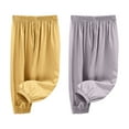 thumbnail image 2 of asjyhkr Toddler Kids Boys Girls 2pc Elastic Waist Jogger Sweatpants 2-10 Years Casual Breathable Solid Color Lightweight Soft Comforty Outdoor Workout Playing Pants,Size 80-130, 2 of 9
