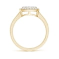 thumbnail image 2 of ANGARA Natural 0.19 Ct. Diamond Halo Ring in 14K Yellow Gold for Women (Ring Size: 3.5), 2 of 9
