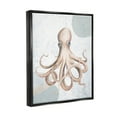 thumbnail image 3 of Stupell Industries Aquatic Octopus Sea Life Graphic Art Jet Black Floating Framed Canvas Print Wall Art, Design by Patricia Pinto, 3 of 6