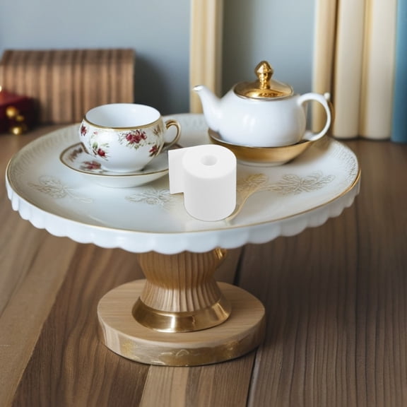 Homoyoyo Dollhouse Bathroom Accessory Set for Hobbyists, White Miniature Collectibles for Dollhouse Decor and Craft Enthusiasts