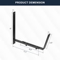thumbnail image 2 of Unique Bargains Adjustable Window Planter Box Brackets Universal Window Box Holder, Iron Flower Box Wall Mounting Hooks (8 PCS), 2 of 7