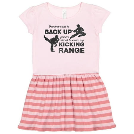 

Inktastic Back Up You re Within My Kicking Range Gift Toddler Girl Dress