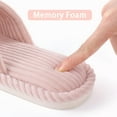 thumbnail image 5 of Litfun House Slippers for Women Memory Foam Bedroom Slippers Corduroy Open Toe Slides Shoes, Pink, 5 of 8