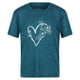 thumbnail image 1 of Regatta - Camiseta Findley Keep Going Corazón de Jaspeada para Niños/Niñas (Gulfstream), 1 of 4