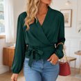 thumbnail image 2 of kaprioy Women's Button Down Shirts Classic Fit Dress Shirt Work Business Casual Long Sleeve Blouse Tops Womens Workout Shirts Business Tops for Women, 2 of 5