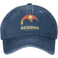 thumbnail image 3 of Unisex Cowboy Baseball Cap Sedona Arizona Sunset Adjustable Trucker Cap Baseball Cap, 3 of 9