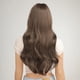thumbnail image 3 of Peluca rizada ondulada larga marrón con flequillo, cabello sintético suave Natural ajustable, pelucas de fiesta diarias para mujeres, resistente al calor, 3 of 4