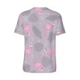 thumbnail image 3 of Rocae Pink Flamingo for Breathable Men's Baseball T-Shirt Fashionable Casual Baseball Jersey, Moisture-wicking Sportswear Small, 3 of 9