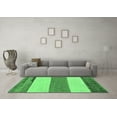 thumbnail image 3 of Ahgly Company Indoor Square Solid Emerald Green Modern Area Rugs, 5' Square, 3 of 4