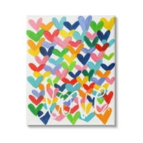 Stupell Industries Whimsical Love Hearts Pattern Graphic Art Gallery Wrapped Canvas Print Wall Art, Design by Alli Rogosich
