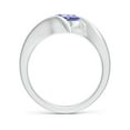 thumbnail image 2 of Angara Natural 1.45 Ct. Tanzanite Solitaire Ring in 14K White Gold for Women (Ring Size: 11.5), 2 of 9