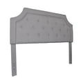 thumbnail image 4 of FirsTime & Co.® Kelsey Gray Linen Headboard Full/Queen, American Crafted, Gray, 64 x 3 x 50.5 in, (31025), 4 of 6