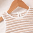 thumbnail image 6 of Auroural toddler girl clothes 4t sets Children's Summer Solid Color Comfortable Short Sleeve Round-Neck Blouses Sets For Kids, 6 of 9