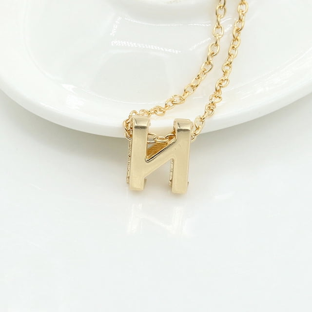 Collar para mujer, joyería para mujer, joyería de moda para mujer, regalo para mujer, 26 letras en inglés, cadena con nombre, colgante, collares, joyería para mujer