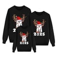 thumbnail image 3 of AWZXDE Christmas Pajamas Pyjamas de Noël pour Famille, Imprimé Lettre, Col Rond, Manches Longues, Sans Capuche, TG, 3 of 6