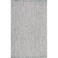 thumbnail image 1 of Braided Courtney Tassel Indoor/Outdoor Salt and Pepper 4' x 6' Area Rug, 1 of 2