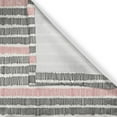 thumbnail image 6 of Ambesonne Abstract Valance & Curtain, Retro Lines Hipster, 55"x24", Black Coral White, 6 of 6