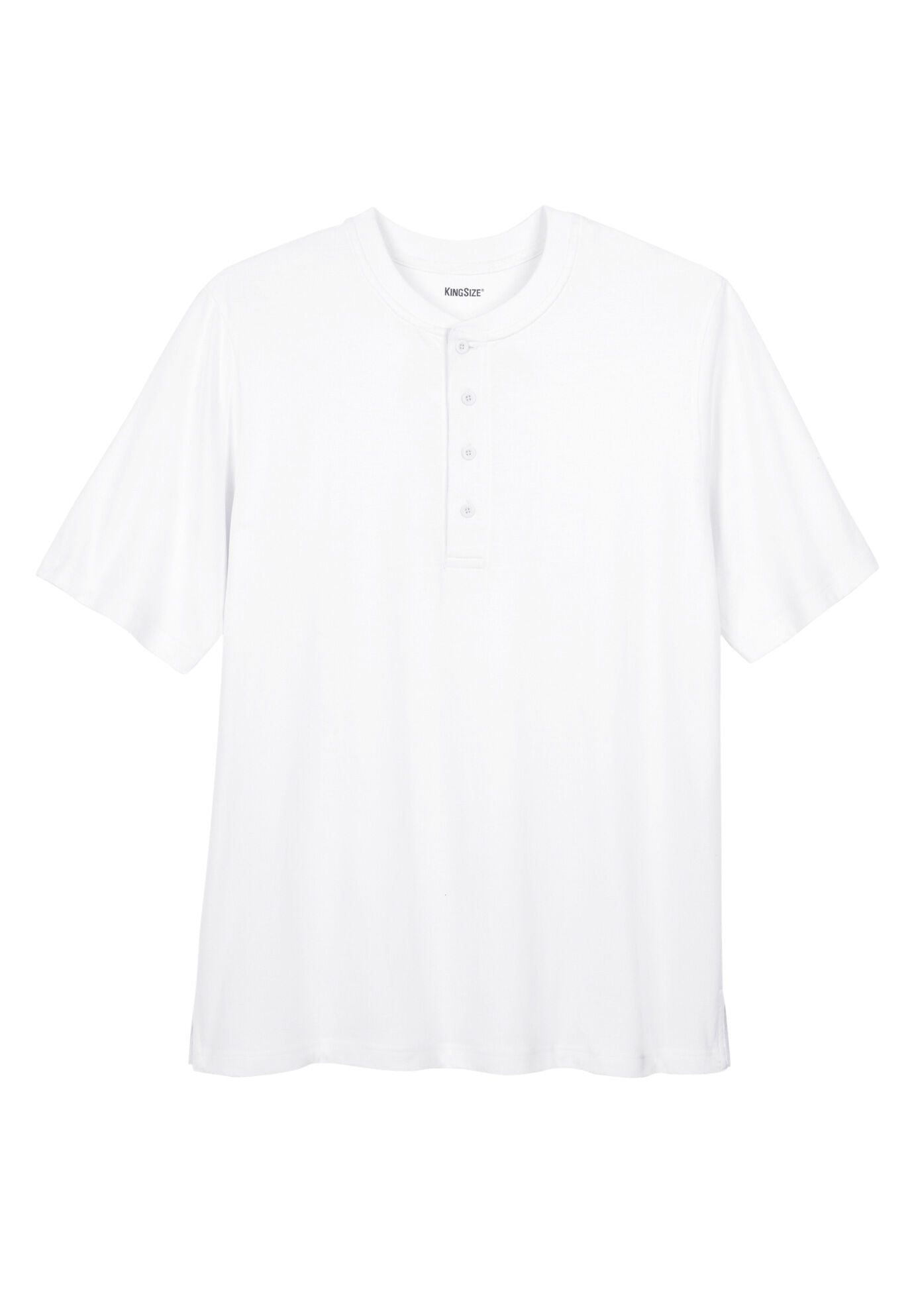 KingSize Men's Big & Tall Shrink-Less™ Lightweight Henley T-Shirt Henley Shirt 