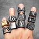 thumbnail image 5 of Retro Geometry Texture Men Rings Stainless Steel Women Jewelry Punk New In Stranger Things Fashion Accessories Gift Wholesale, 5 of 5