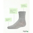 thumbnail image 3 of MeMoi Unisex Cotton Blend Mid-Cut Socks 3-Pack (5-6, Light Gray), 3 of 12
