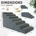 thumbnail image 3 of Sunyrisy Dog Stairs for Small Dogs and Cats, 7 Steps Dog Ramp for High Beds, Couch, Sofa, Waterproof Pet Steps with Removable Washable Cover, 3 of 7