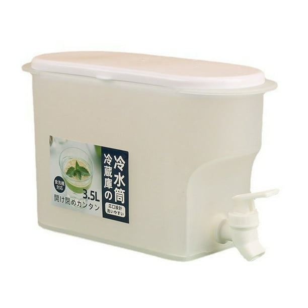 Dispensador de bebidas con espita, Dispensador de bebidas blanco de 3,5 l Dispensador de bebidas con espita de sellado Dispensador de bebidas con espita impulsado por el rendimiento Jadeshay A