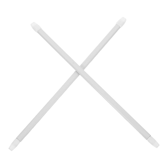 Raindrops 2-Pack Adjustable Telescopic Shower Curtain Rods, Extendable Closet Poles for Bathroom and Window, 29.6cm to 50cm
