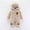 Khaki, variant on Herrnalise Newborn Baby Winter Girls Boys Clothes Warm Animal Ears Bear Claw Overall Rompers Hooded Jumpsuit, rollbacks