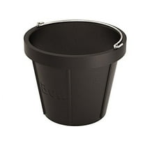 bon 84-904 12-quart heavy duty molded rubber pail without lip
