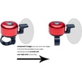 thumbnail image 2 of Timbre de bicicleta de aleación mini, timbres de bicicleta de sonido fuerte y claro para adultos y niños, se adapta a manillar de bicicleta de 7/8 pulgadas, color rojo oso de fresa  Juguete, 2 of 5