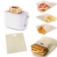 thumbnail image 1 of Agiferg Toaster Bags Bread Bags Reusable For Grilled Cheese Sandwich Non-Stick Heat Resistant, 1 of 6