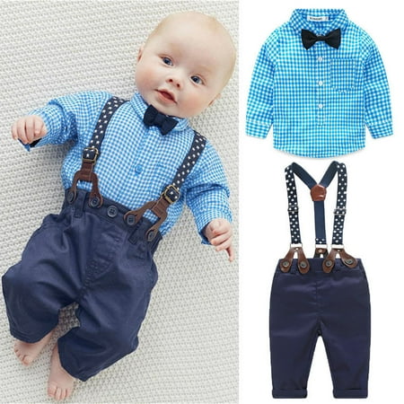 

Newborn Baby Boy Girl Long Sleeve Top T-shirt+Pants 2pcs Outfits Clothes Set 18-24Moths