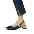 thumbnail image 2 of longantii Mary Jane Shoes for Women Slip on Dressy Ballet Shoes for Women New Trendy Non-Slip Shoes for Casual Work Office Black, 2 of 4