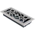 thumbnail image 1 of 4 x 10 in. Victorian Register with Damper, Satin Nickel, 1 of 1