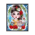 thumbnail image 2 of Cuadros Decorativos Big Eyed Doll punto de cruz completo 11CT hilo de algodón DIY impreso bordado Kits Likrtyny embutido en tela, 2 of 9