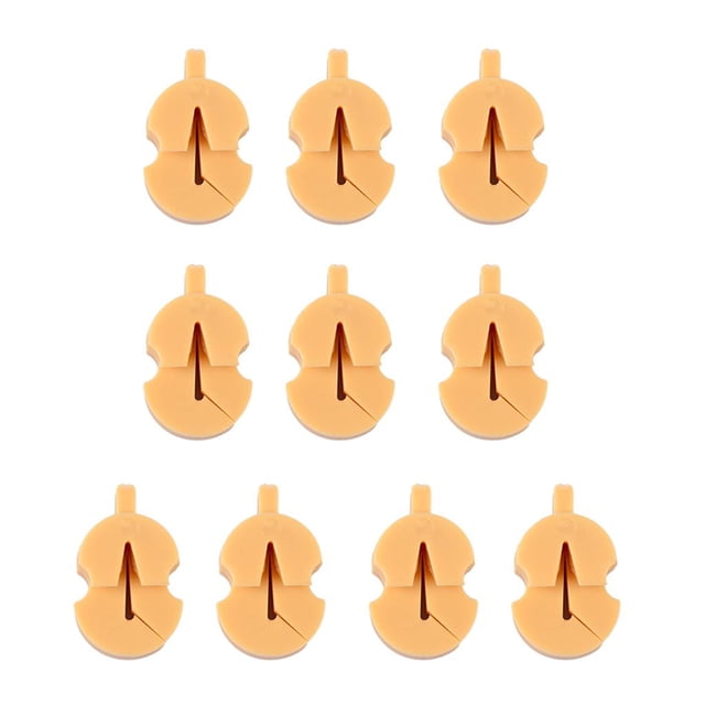 10 Pcs Silenciador De Silencio De Violín Portátil De Goma Para Práctica Universal Acerce De 2.7 X 1.7 X 0.8 Cm shamjiam Violín Silencioso