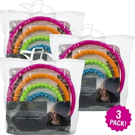 Darice Easy Knitting Round Loom, Multipack of 3
