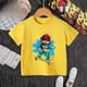 thumbnail image 3 of Camiseta de algodón 100 % con estampado de oso y patineta creativa de verano para niños y niñas, cómoda camiseta informal de manga corta para adolescentes, camiseta de algodón, 3 of 5